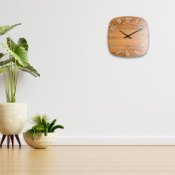 Galliard Games Townside Wall Clock Wooden in the Living Room