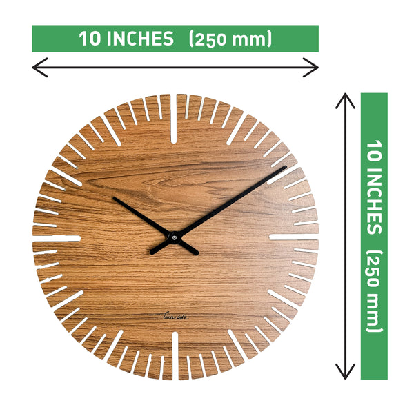 Galliard Games Townside Wooden MDF Wall Clock Measurements