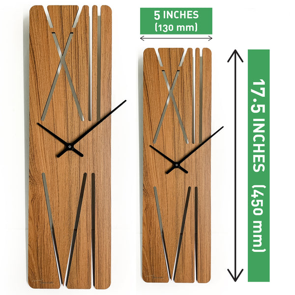 Galliard Games Townside Wooden MDF Wall Clock Measurements