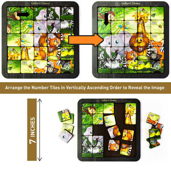 Galliard Games Printed Fifteen Slide Puzzle