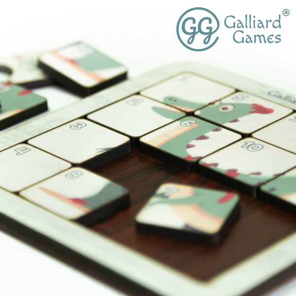 Galliard Games Wooden Slide Fifteen Puzzles (4x4)