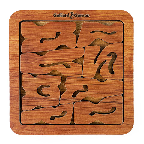 Galliard Games Wooden Shape Fit Puzzle, Abstract Fit Type 2