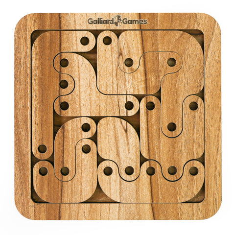 Galliard Games Wooden Shape Fit Puzzle, Abstract Fit Type 3