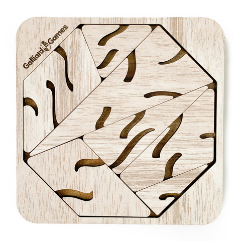 Galliard Games Wooden Shape Fit Puzzle, Abstract Fit Type 1