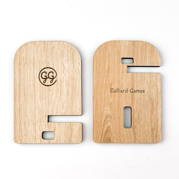 galliard games wooden phone stand individual pieces