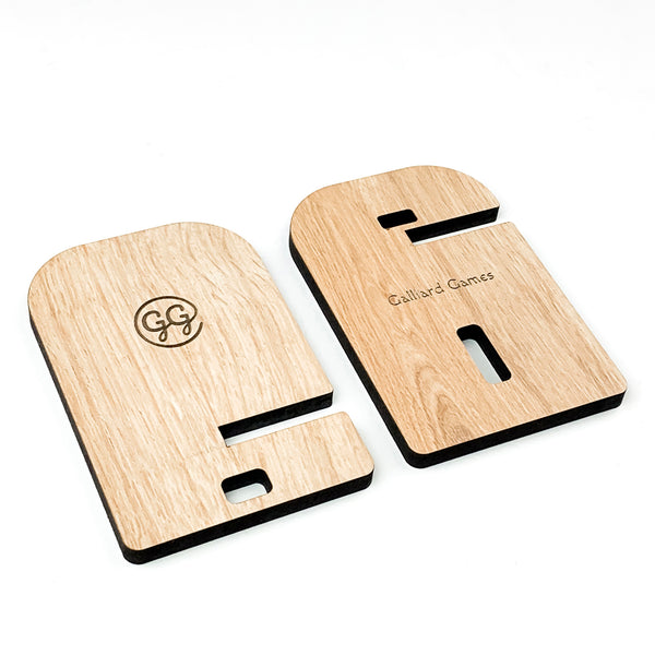 galliard games wooden phone stand individual pieces