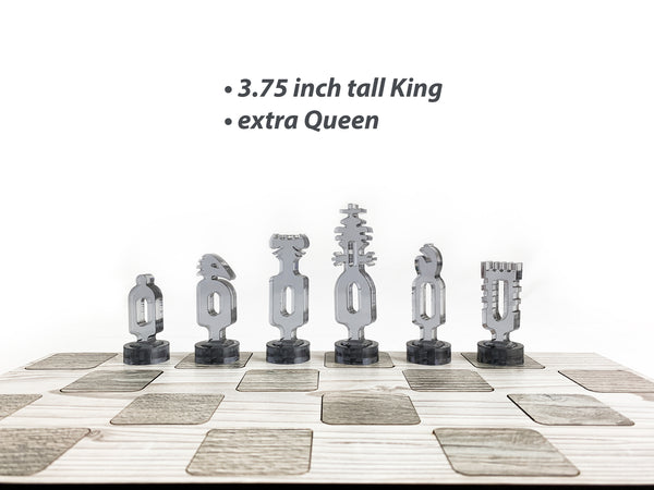 galliard games angelic chess transparent pieces