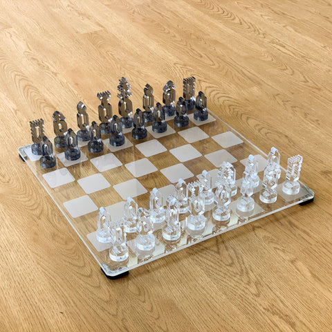 galliard games angelic chess on transparent board