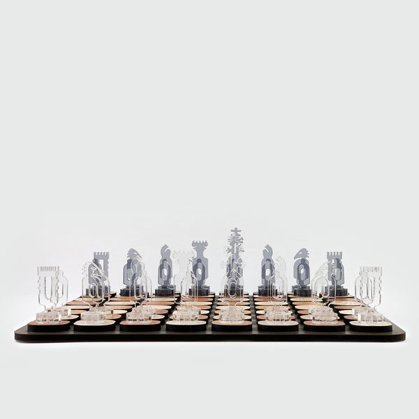 Galliard Games Angelic Chess on 3D Wooden Board