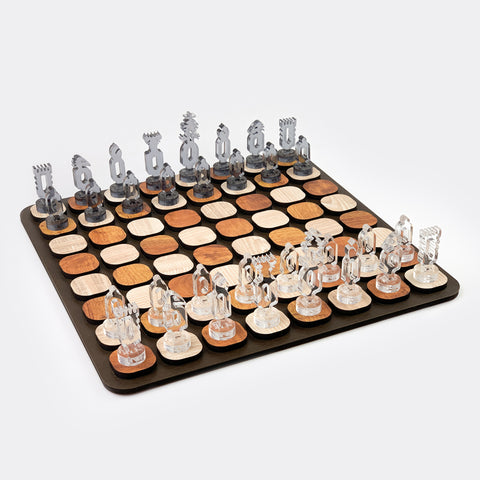 Galliard Games Angelic Chess on 3D Wooden Board