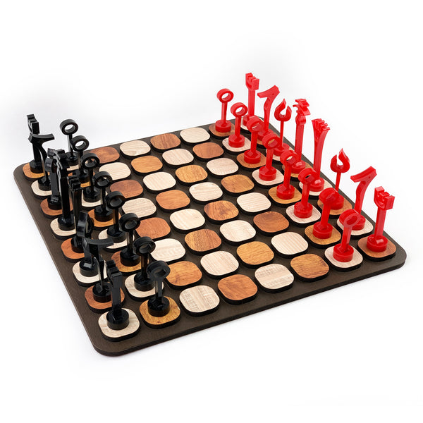 Galliard Games Imperial Chess on 3D Board Red and Black