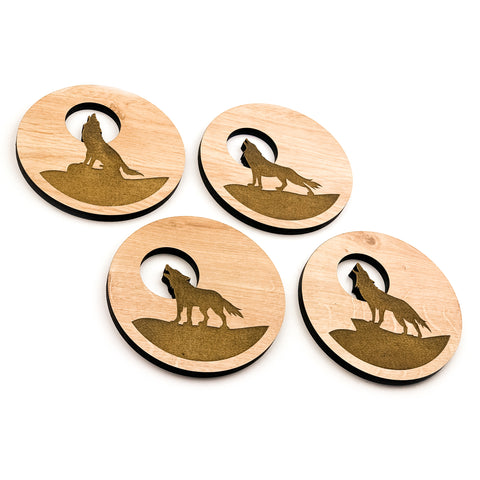townside wolf coasters