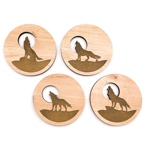 townside wolf coasters