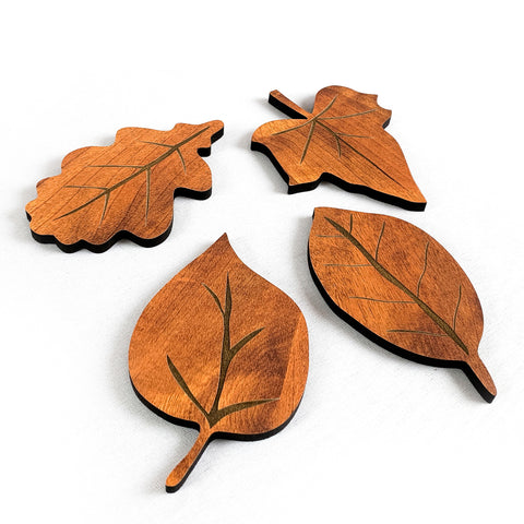 townside leaves coasters red